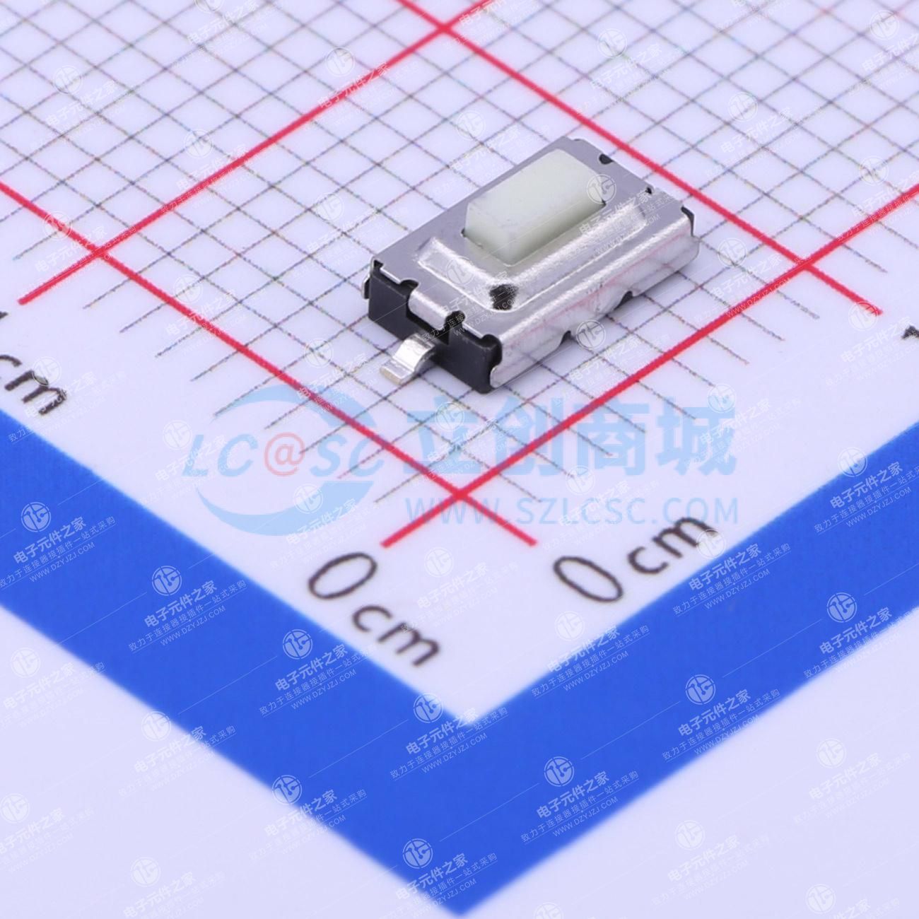 6.05x3.6x2.5mm白柄 立贴 轻触开关