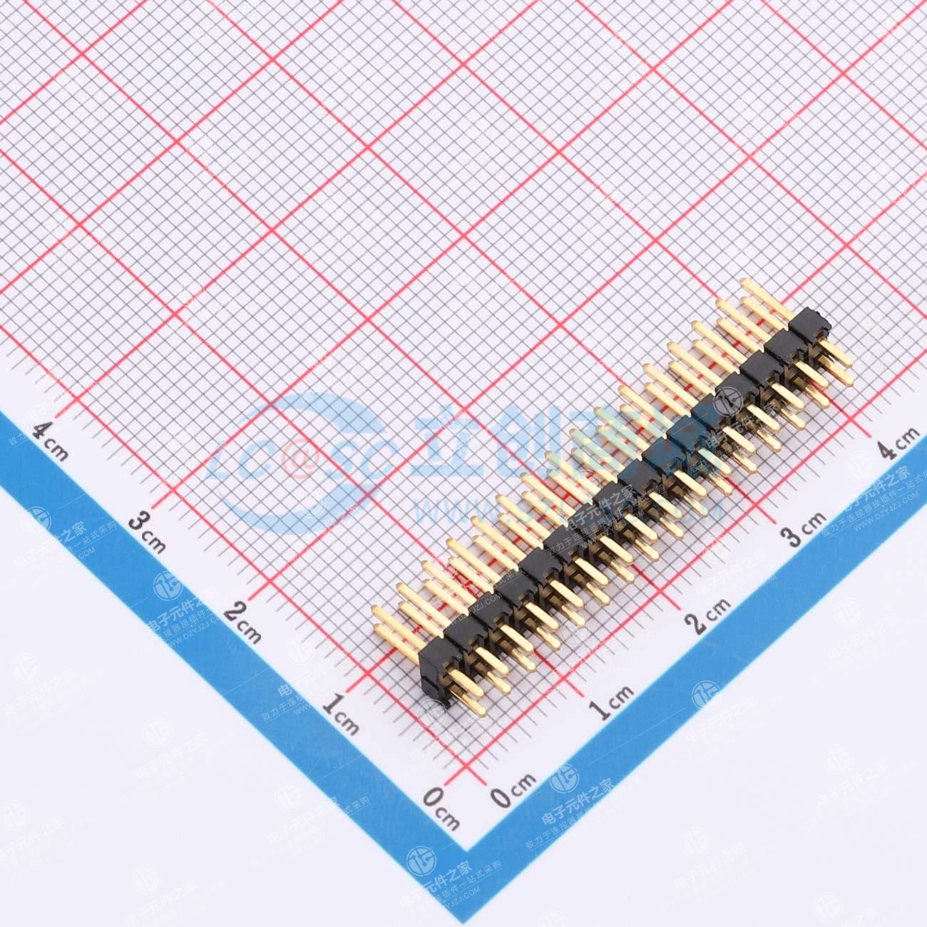 2x16P 间距:2.54mm 方针 直插