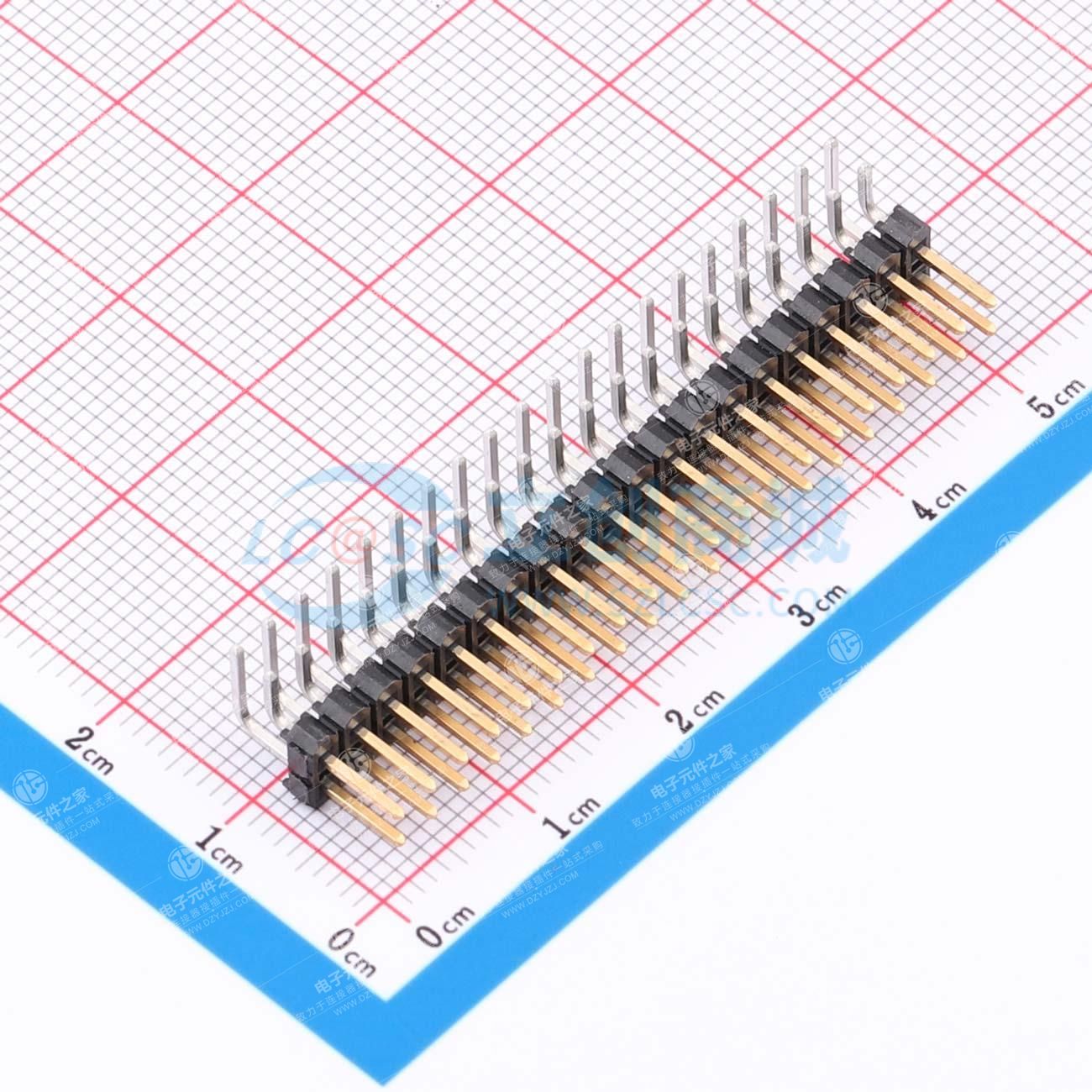 2x20P 间距:2.54mm 方针 弯插