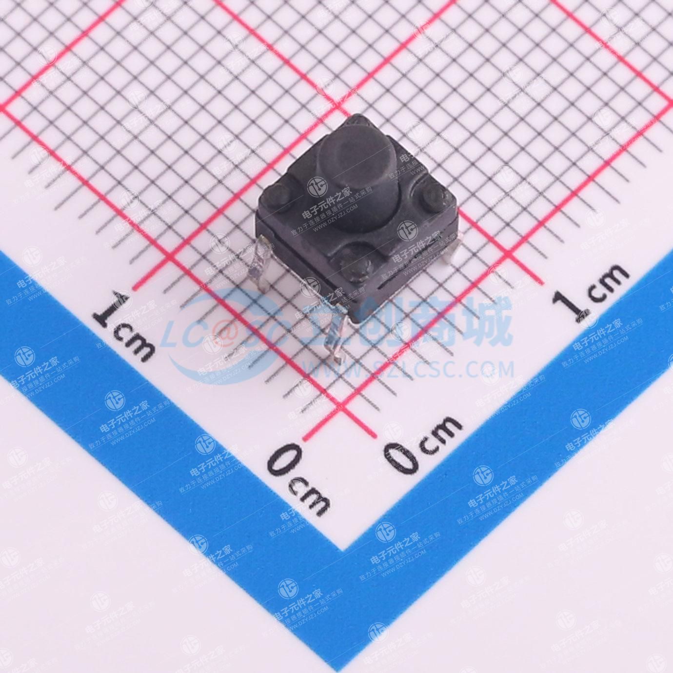 6.1*6.1*7mm 直插 轻触开关