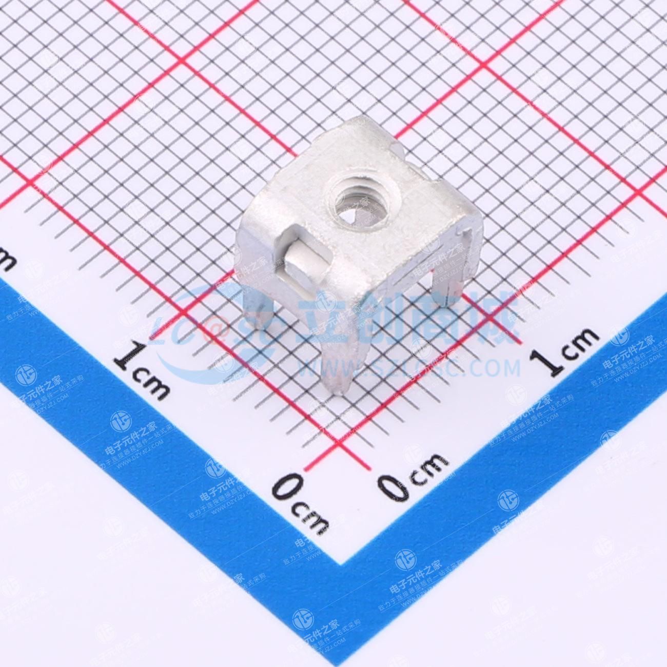 PCB焊接端子铆垫片M3 四脚 8.6*7.7*9.1mm T1.2 镀雾锡