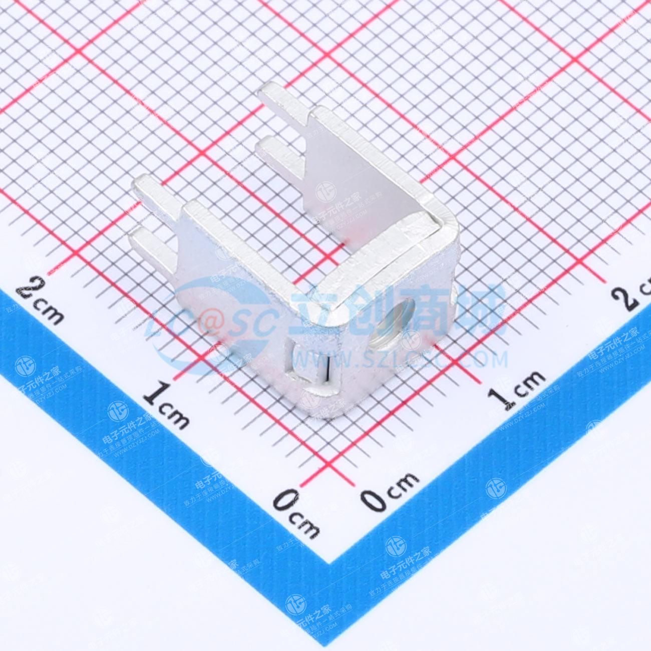 PCB焊接端子M4 铆垫片 四脚 11.2x9.2x16mm