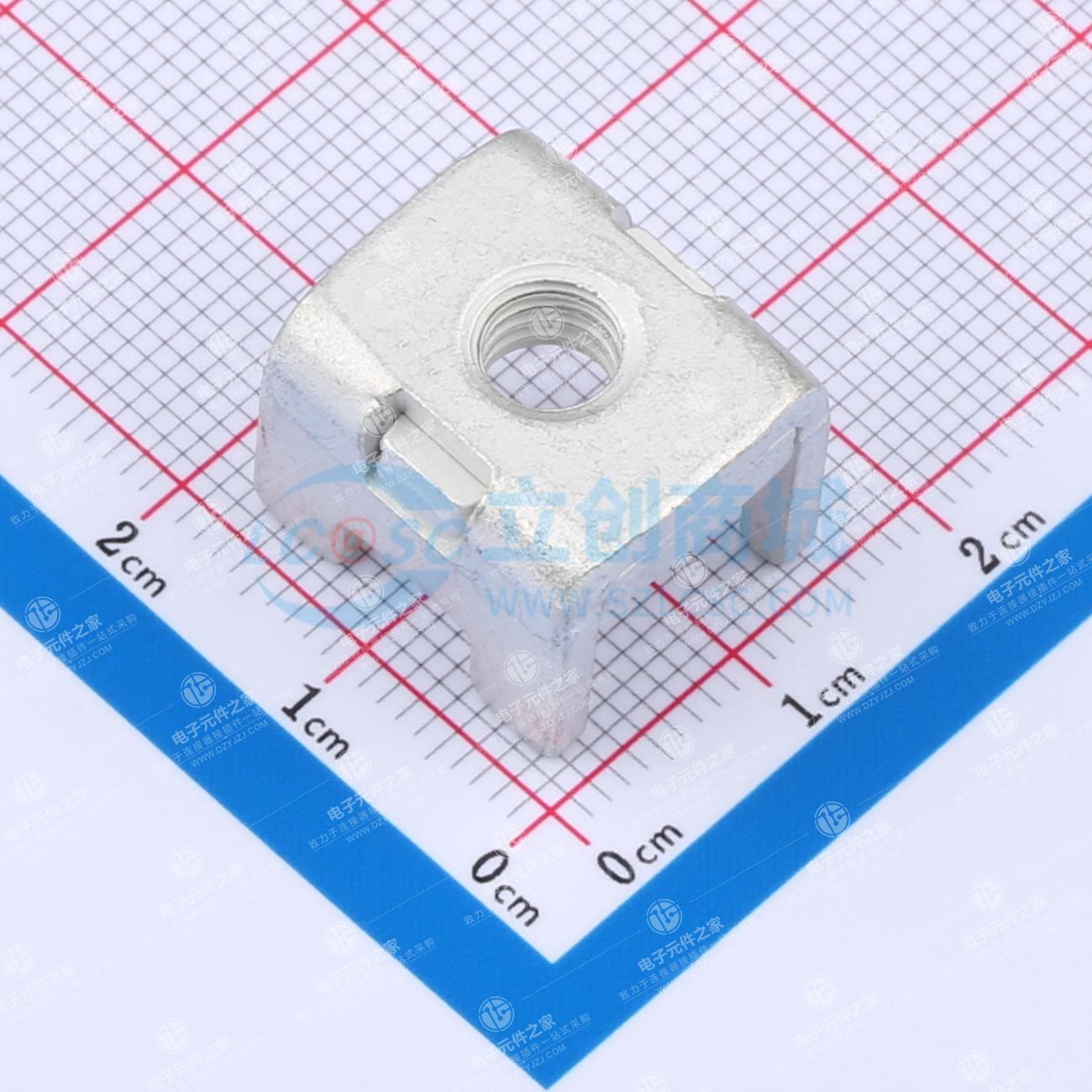 PCB焊接端子铆垫片M6 五脚 14.5*16.5*13.5mm T2.0 镀雾锡