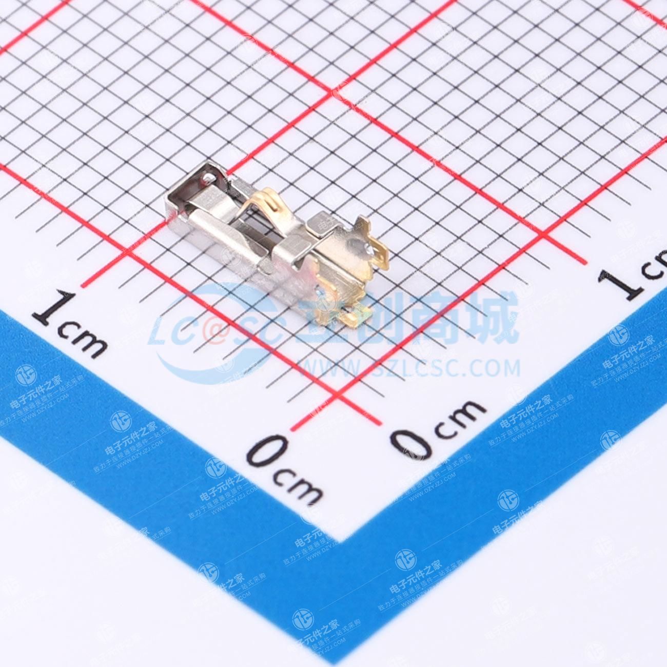 充电弹片L3.45*W2.60*H4.60 不锈钢 整体区域镀金20U
