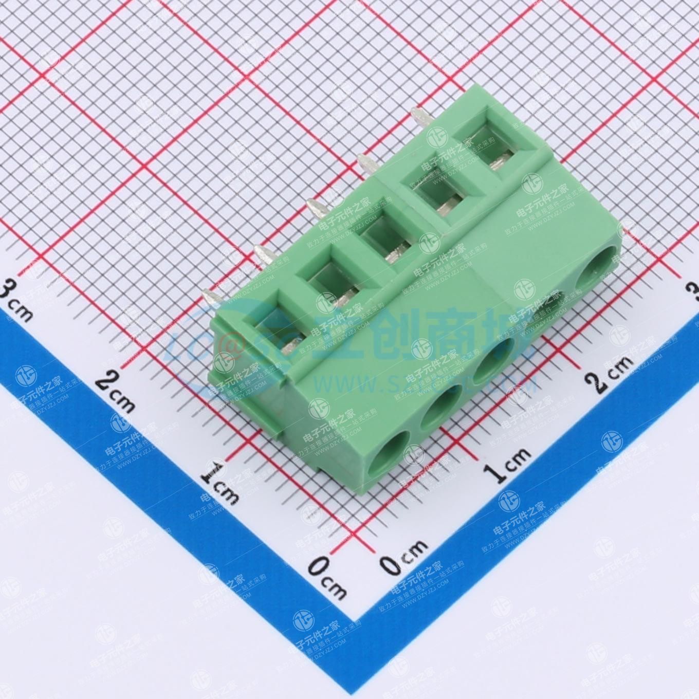 1x5P 5mm 直插 排数:1 每排P数:5