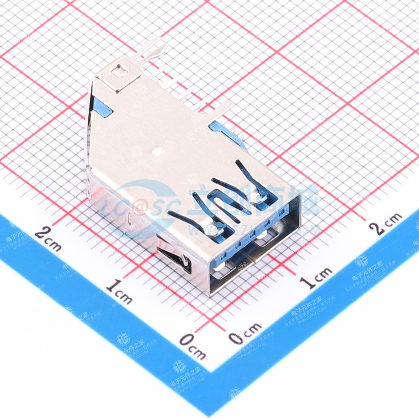 无卷边 插件侧立式 3.0 USB