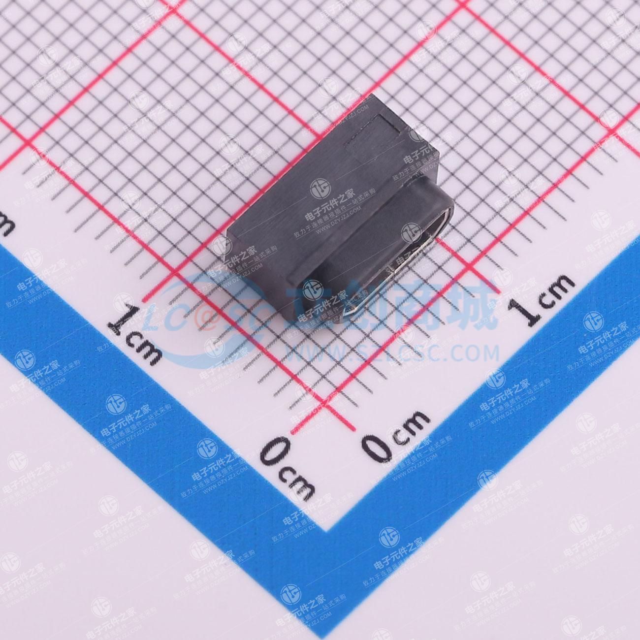 Micro-B 母 卧贴