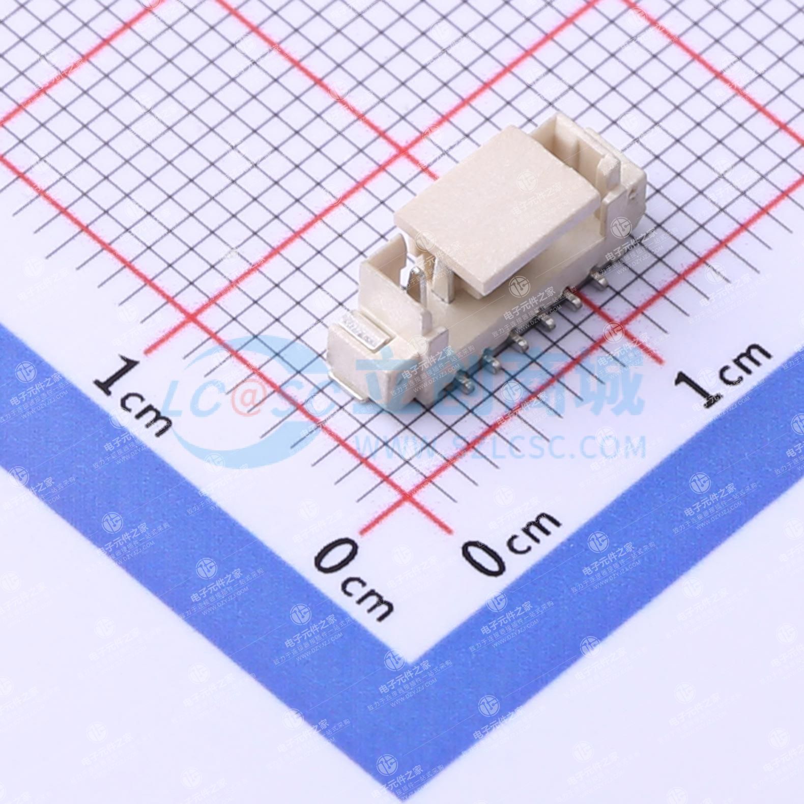 1x6P 间距:1.25mm 立贴