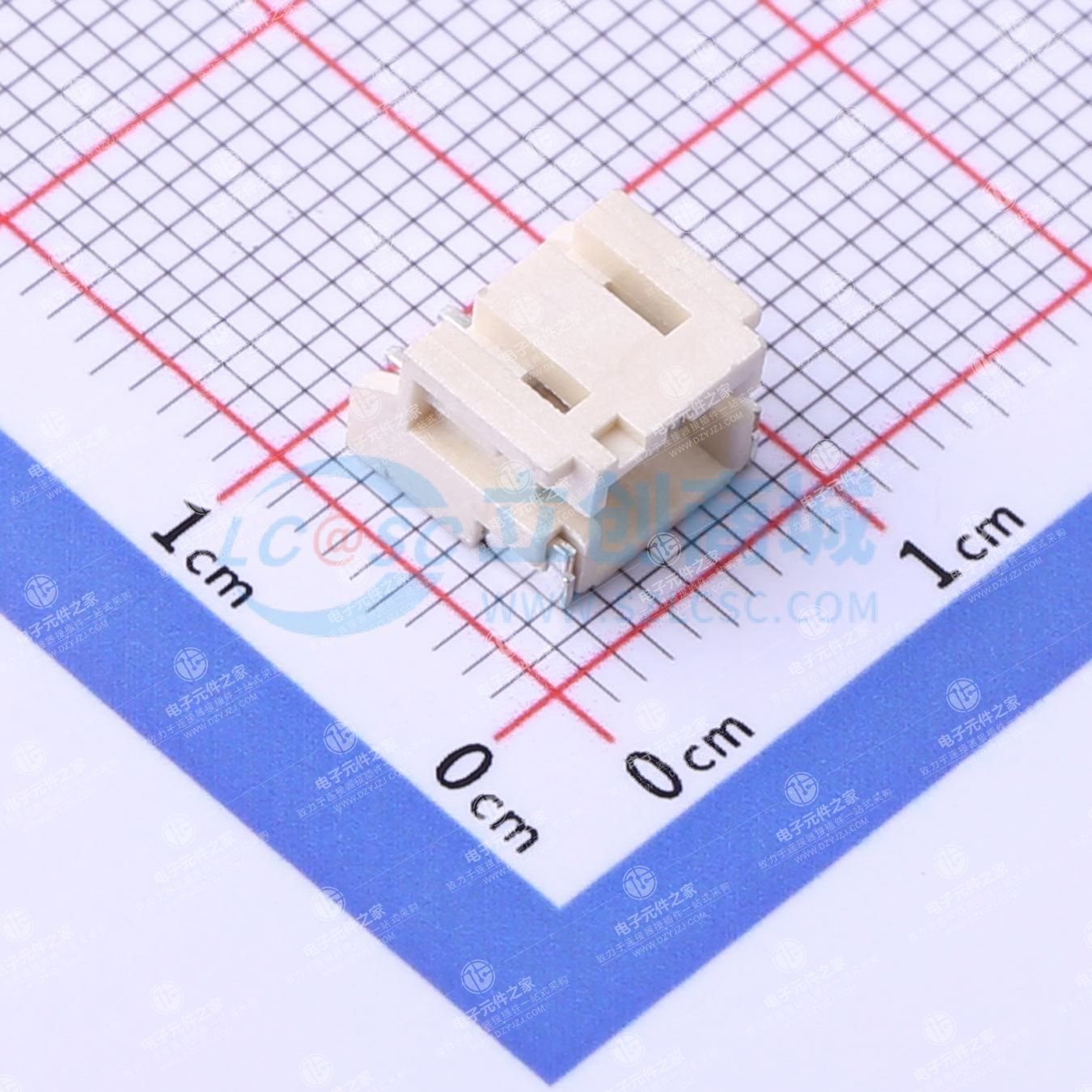 1x2P 间距:2mm 卧贴