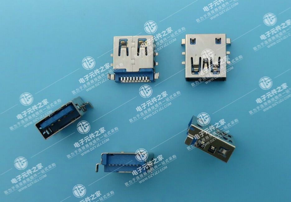 USB 3.0 AF 沉板前插后贴 无卷边