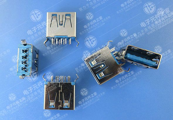 USB 3.0 AF 180°DIP弯脚 无边体长11.5