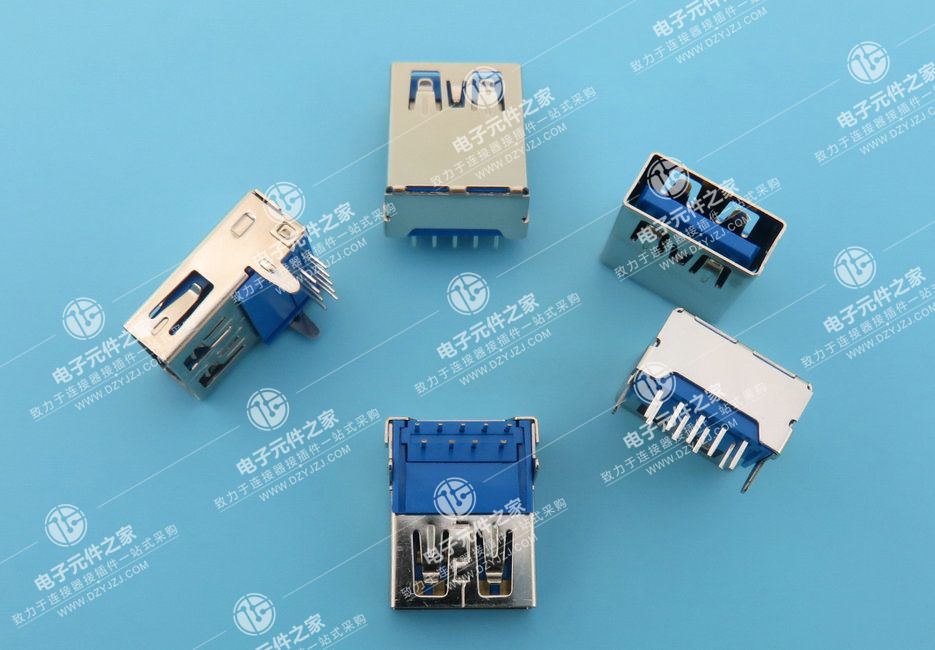 USB 3.0 AF 90°直脚 无卷边