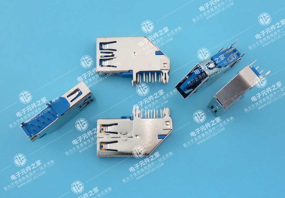 USB 3.0 AF DIP 90°侧插 无卷边