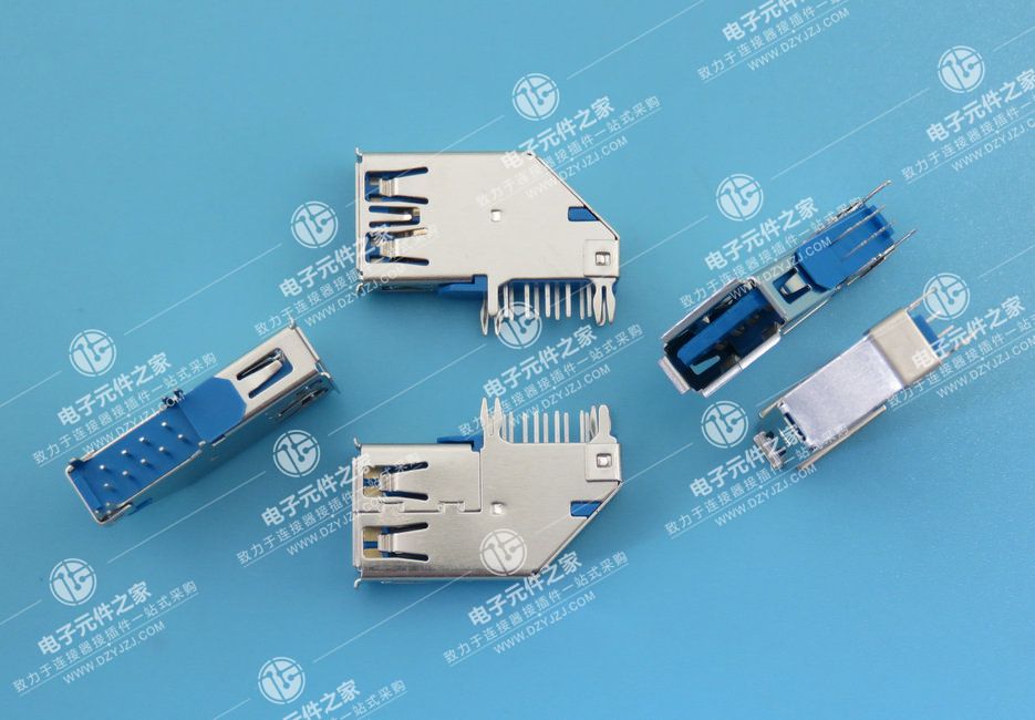 USB 3.0 AF 90°DIP 侧插