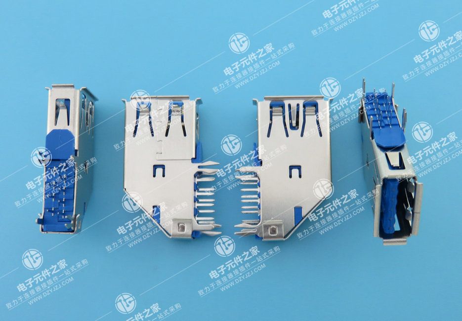 USB 3.0 AF 90°DIP 侧插