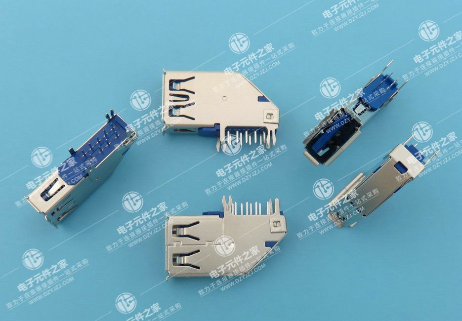 USB 3.0 AF 90°DIP 侧插