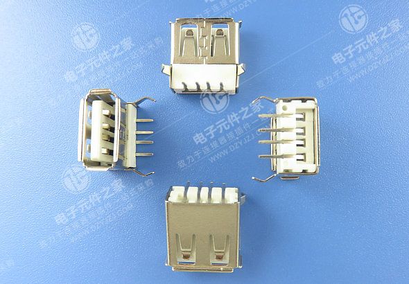 USB AF 弯脚 有卷边 一字形 无后盖