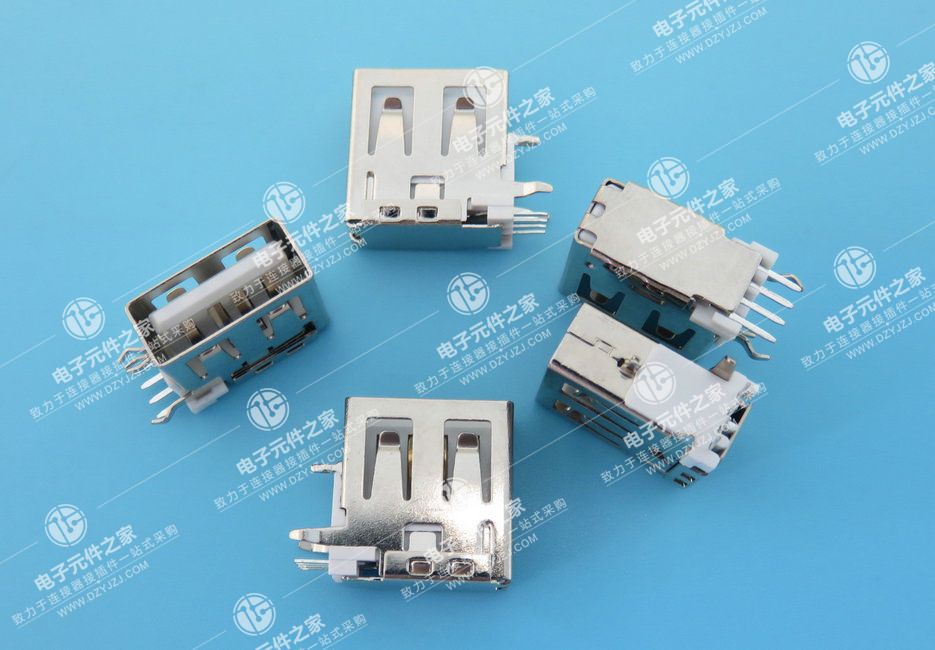 USB AF 短体侧插无卷边O型脚 