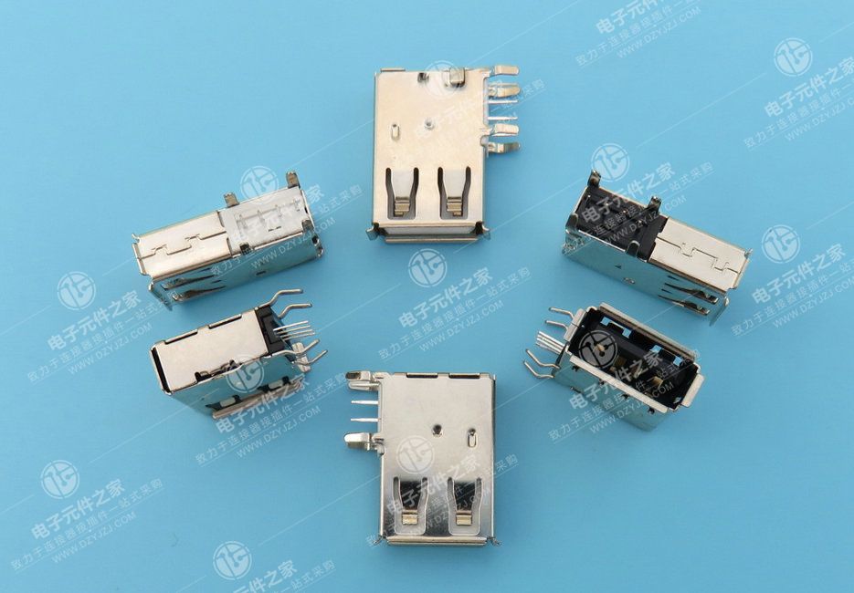 USB AF 长体侧插有卷边