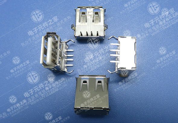 USB AF 90°DIP T型弯脚 带后盖