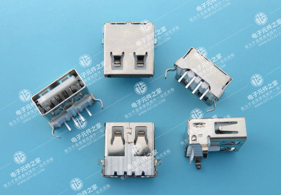 USB AF 90°DIP T型弯脚无卷边