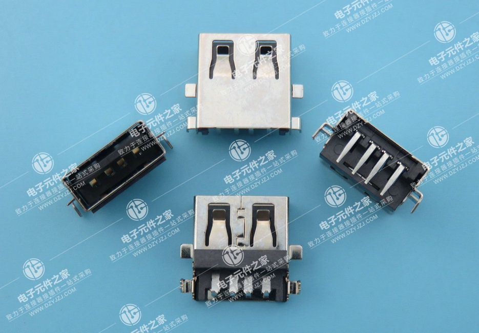 USB AF 90°DIP沉板板上3.5无卷边