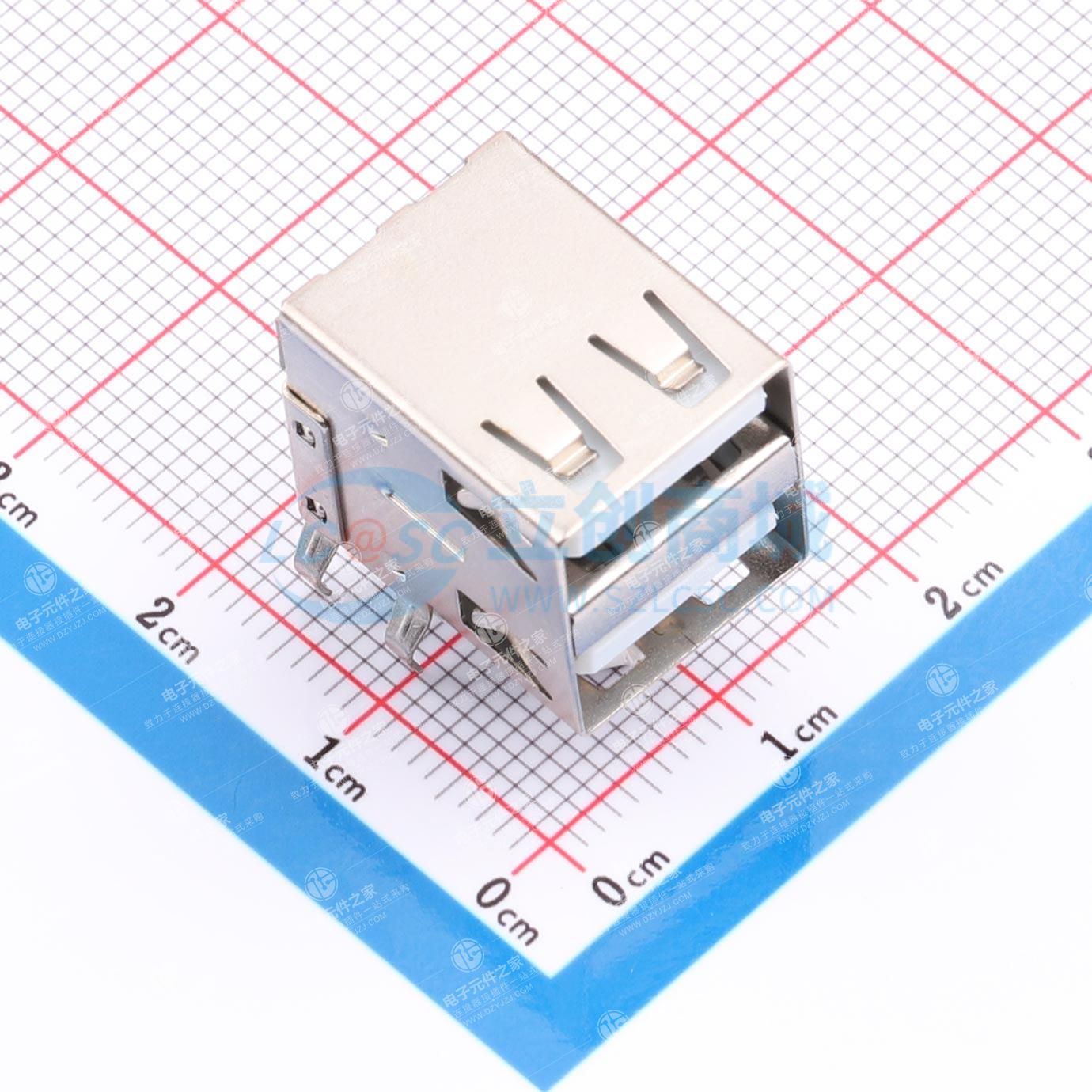 2.0 USB 结构半包型 插件卧式 多合一集成化 无卷边
