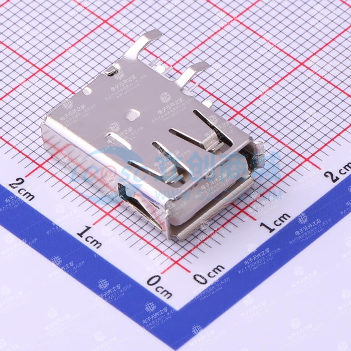 usb连接器 usb-af侧插铜