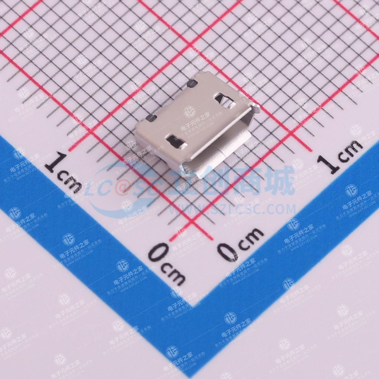 Micro-B 母 卧贴
