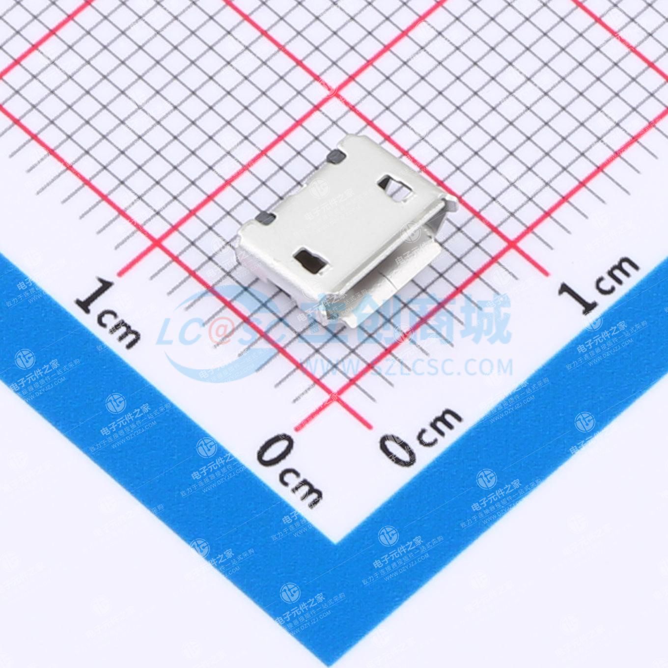 Micro-B 母 卧贴
