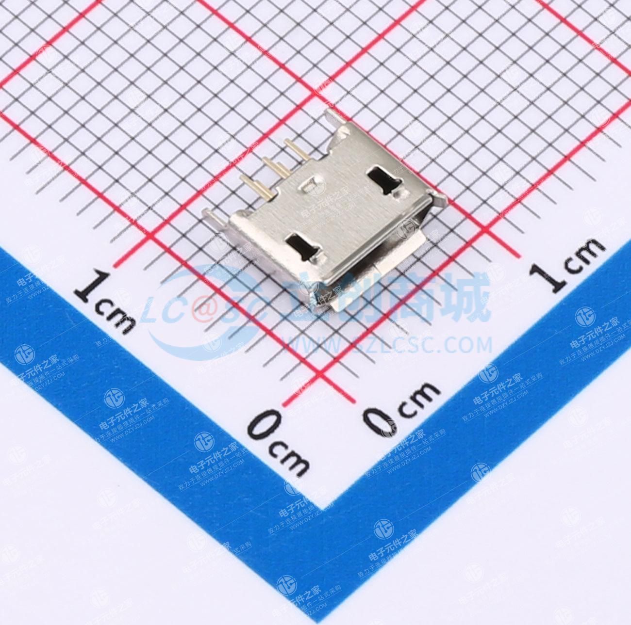 Micro-B 母 直插