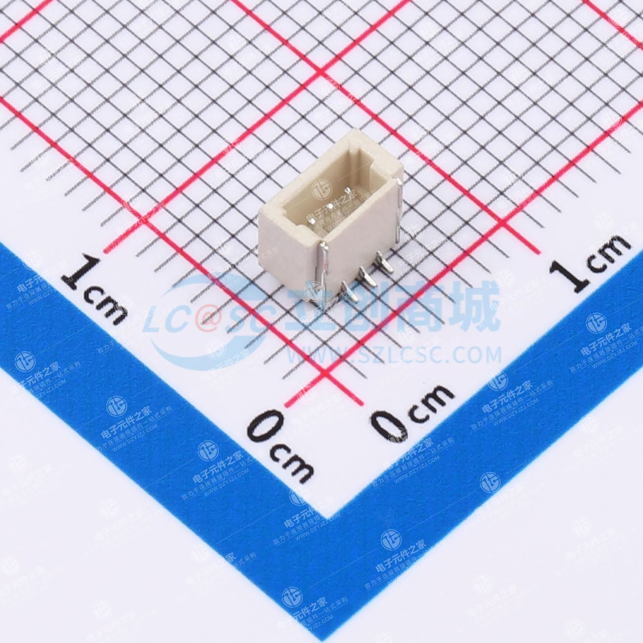 1x3P 间距:1mm 立贴