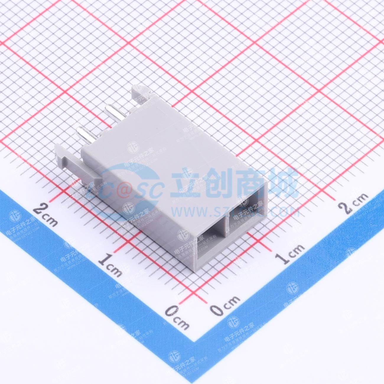 1x2P 间距:4.5mm 直插