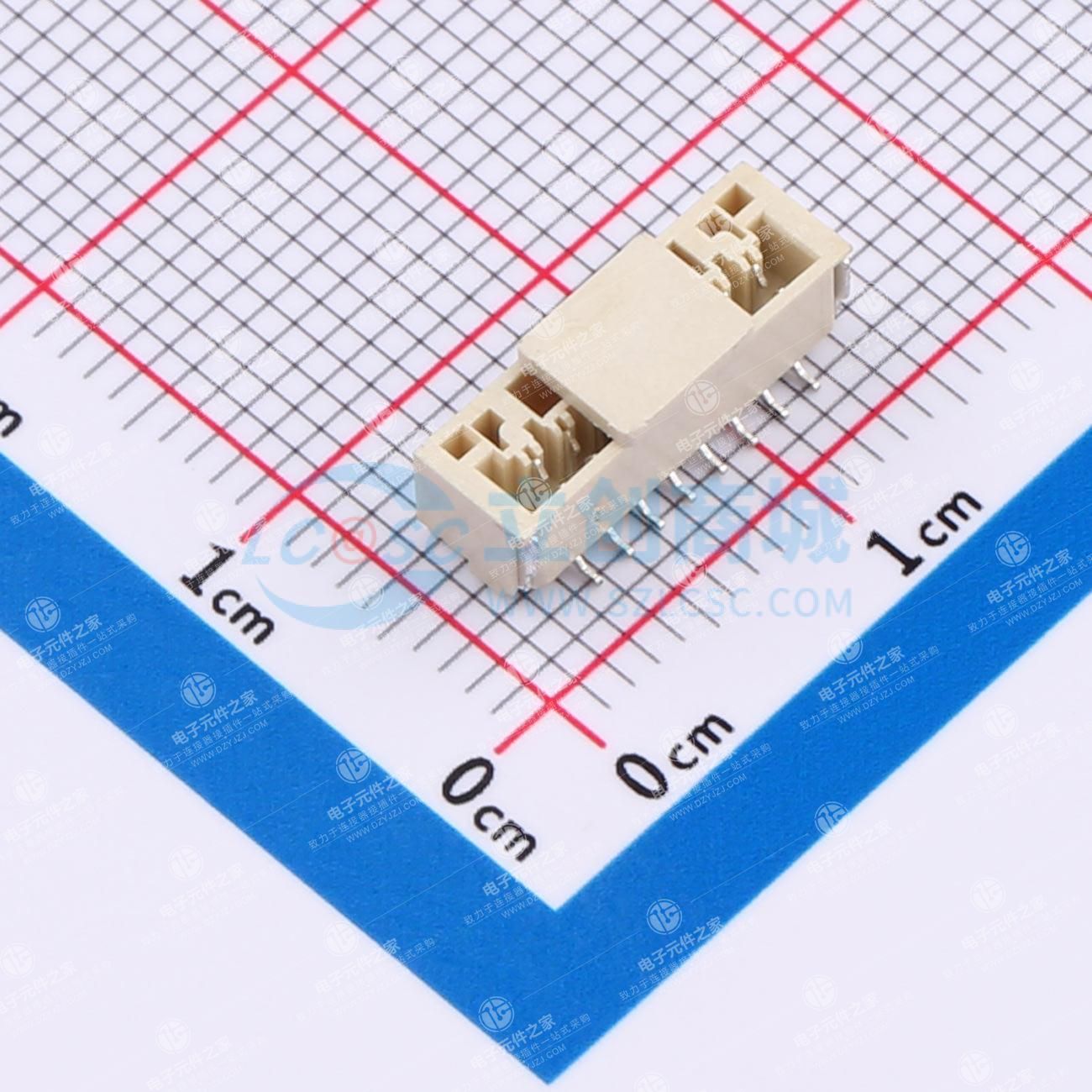 1x8P 间距:1.25mm 立贴