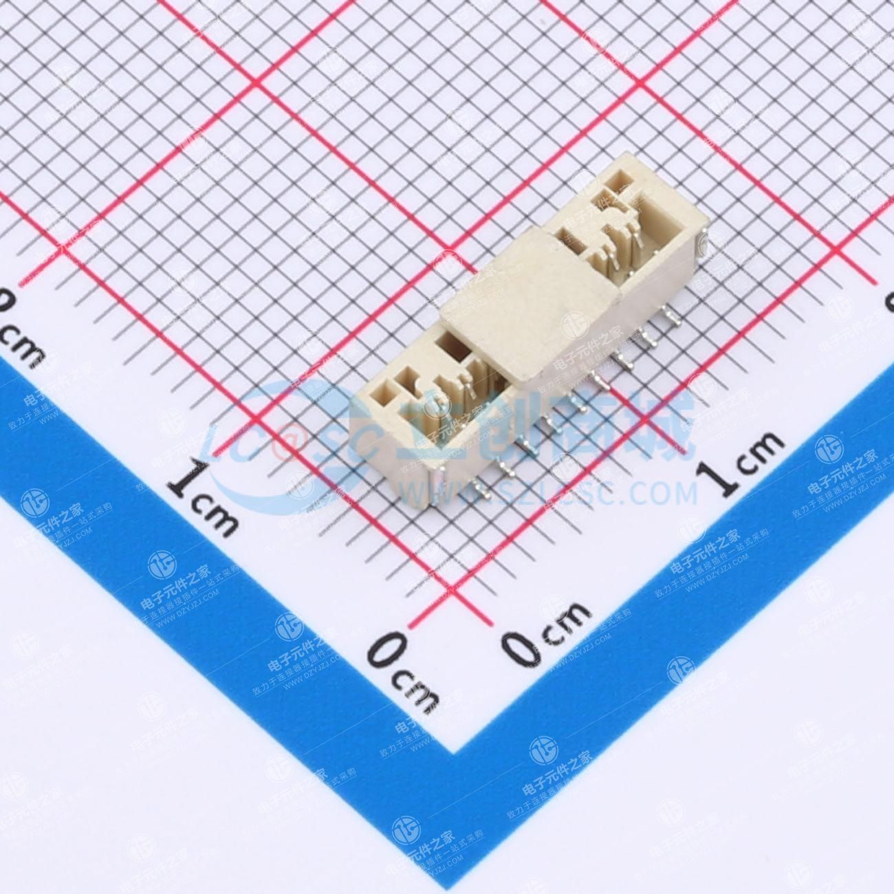 1x9P 间距:1.25mm 立贴
