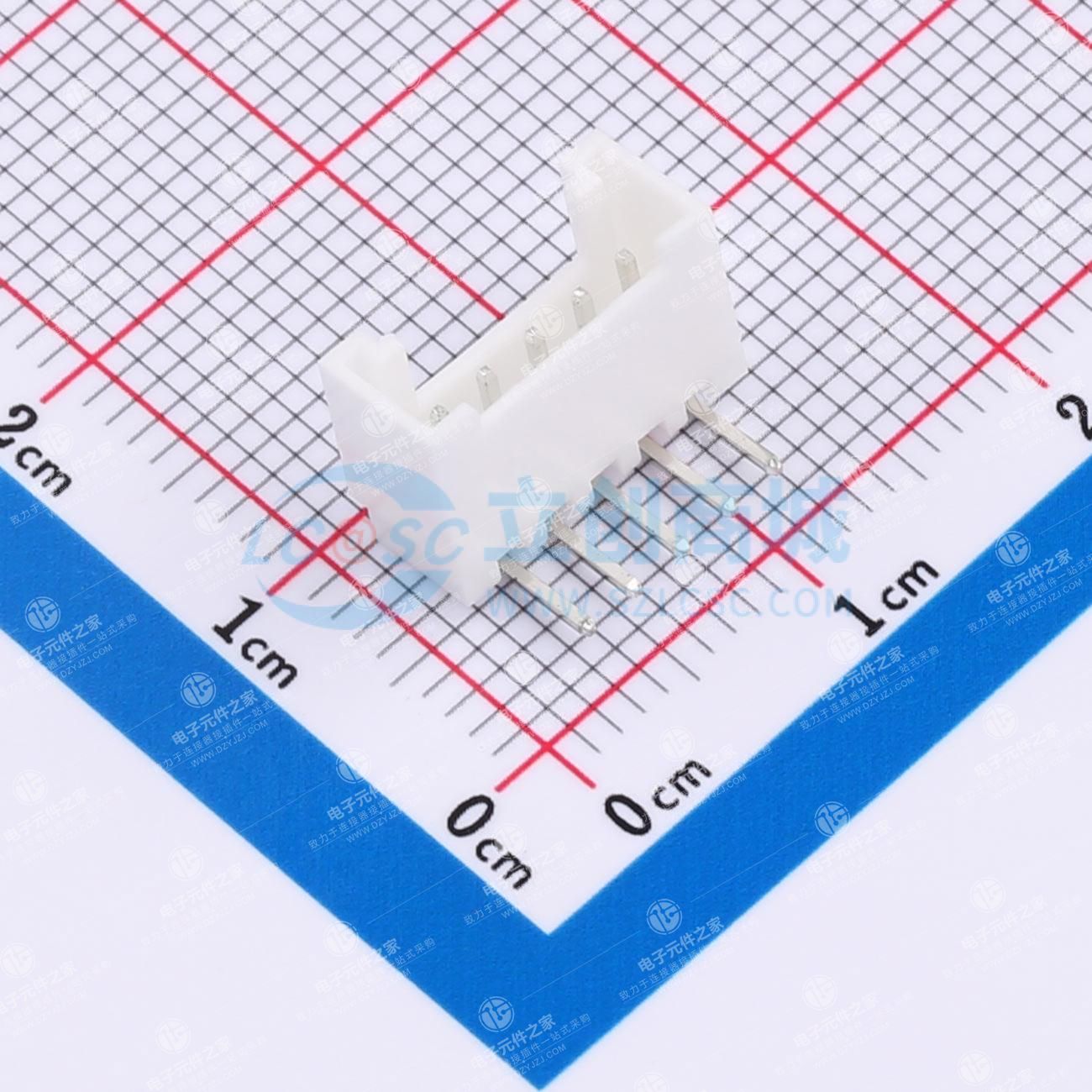 1x5P 间距:2mm 弯插 系列:HY