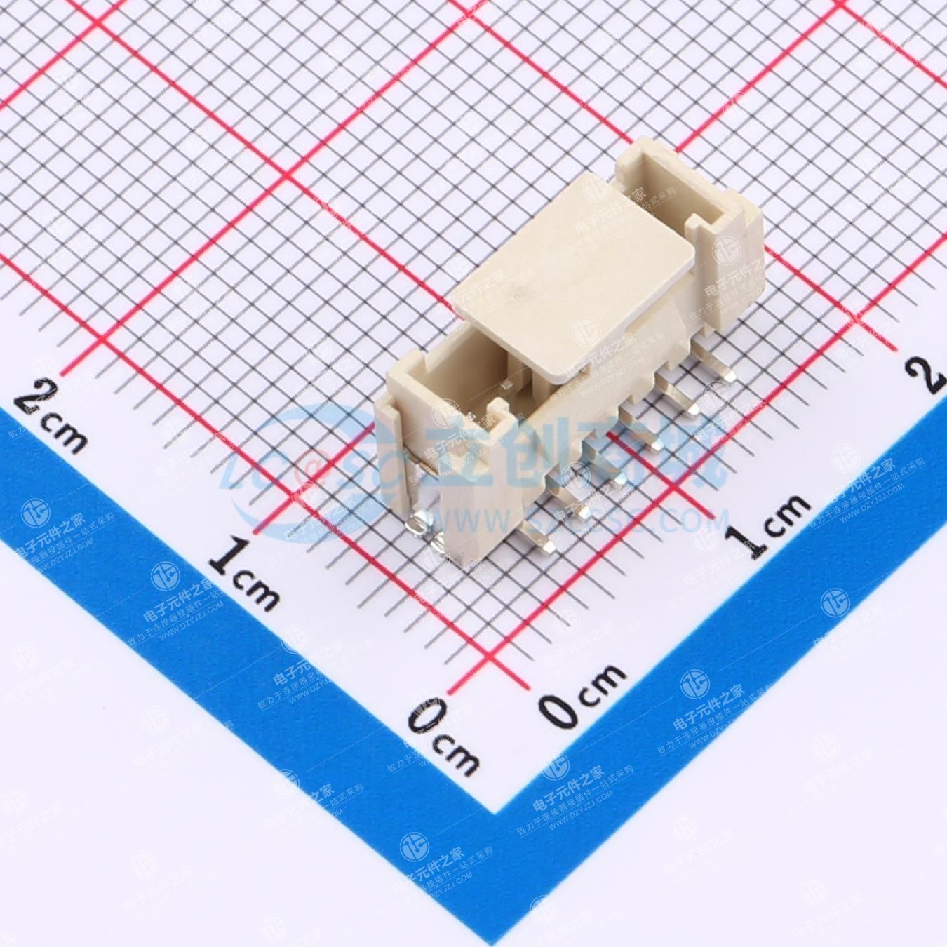 1x6P 间距:2mm 立贴
