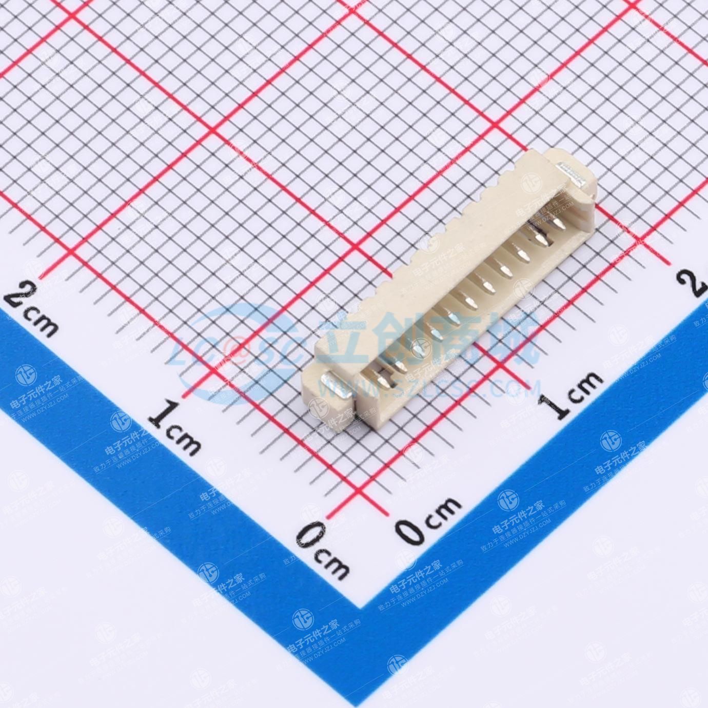 1x11P 间距:1.25mm 卧贴