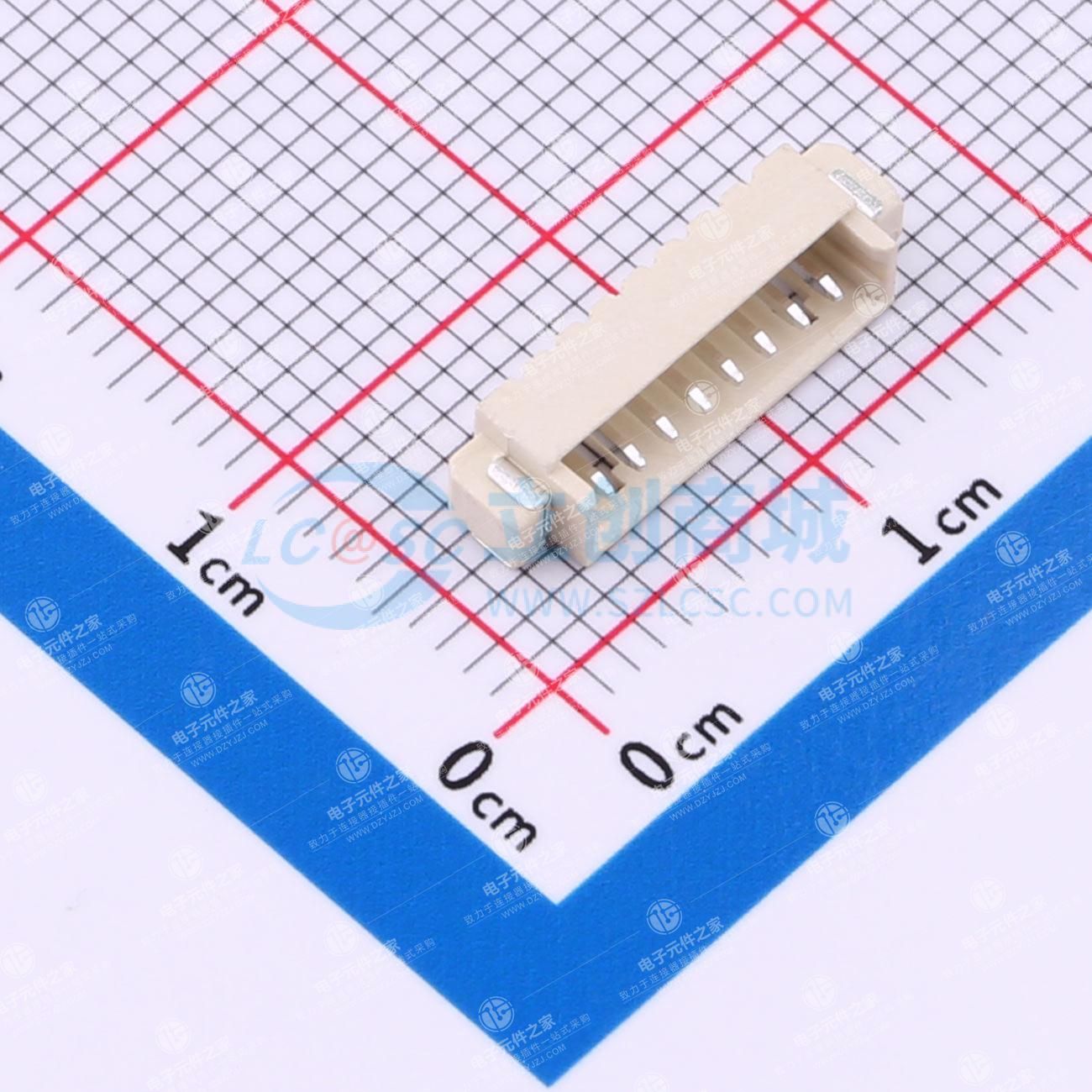 1x8P 间距:1.25mm 卧贴