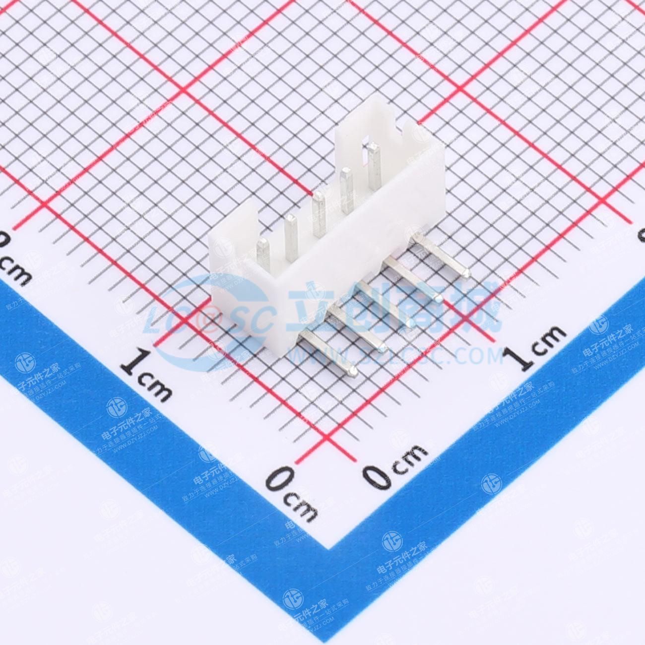 1x5P 间距:2mm 弯插 系列:PH