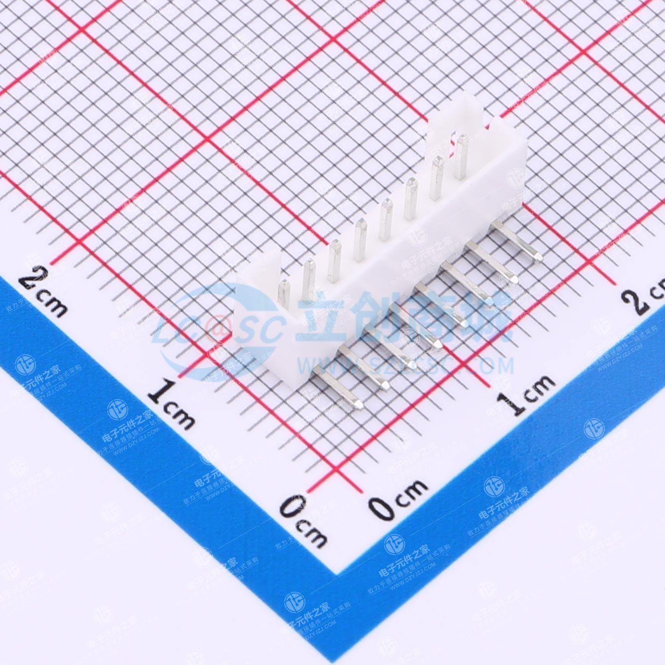 1x8P 间距:2mm 弯插 系列:PH