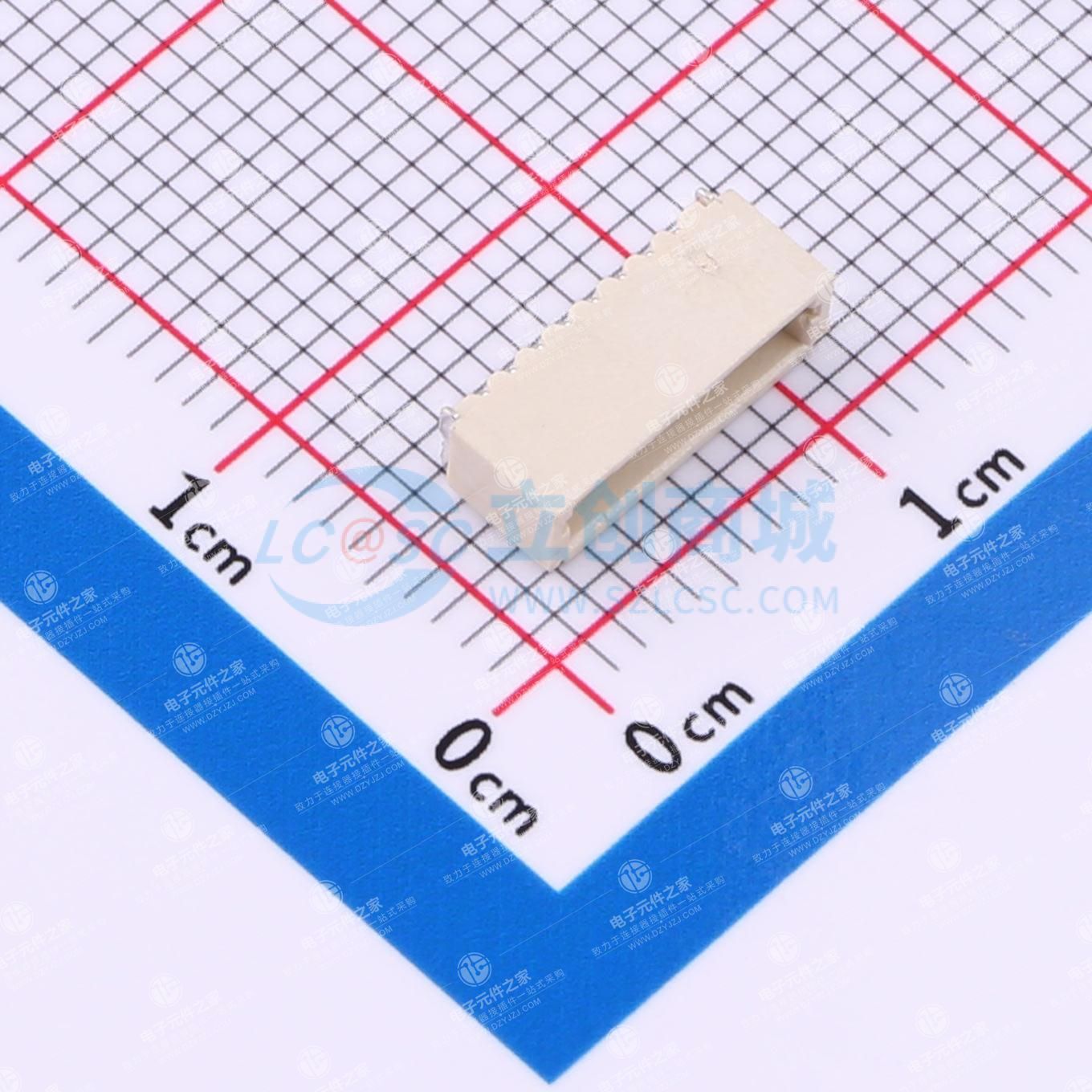 1x8P 间距:1mm 卧贴