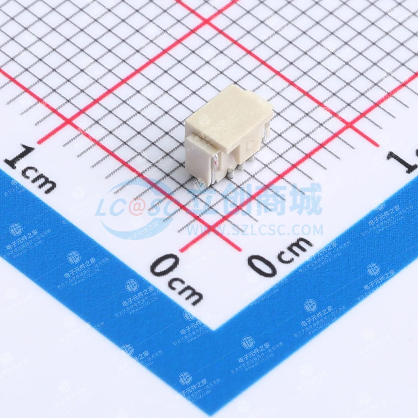 1x3P 间距:0.8mm 立贴