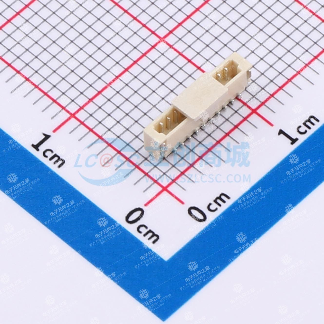 1x10P 间距:0.8mm 立贴