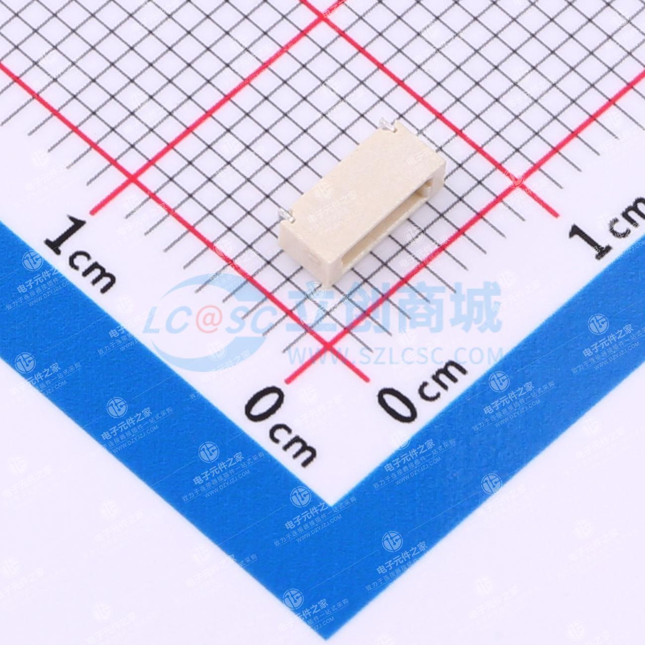 1x5P 间距:0.8mm 卧贴
