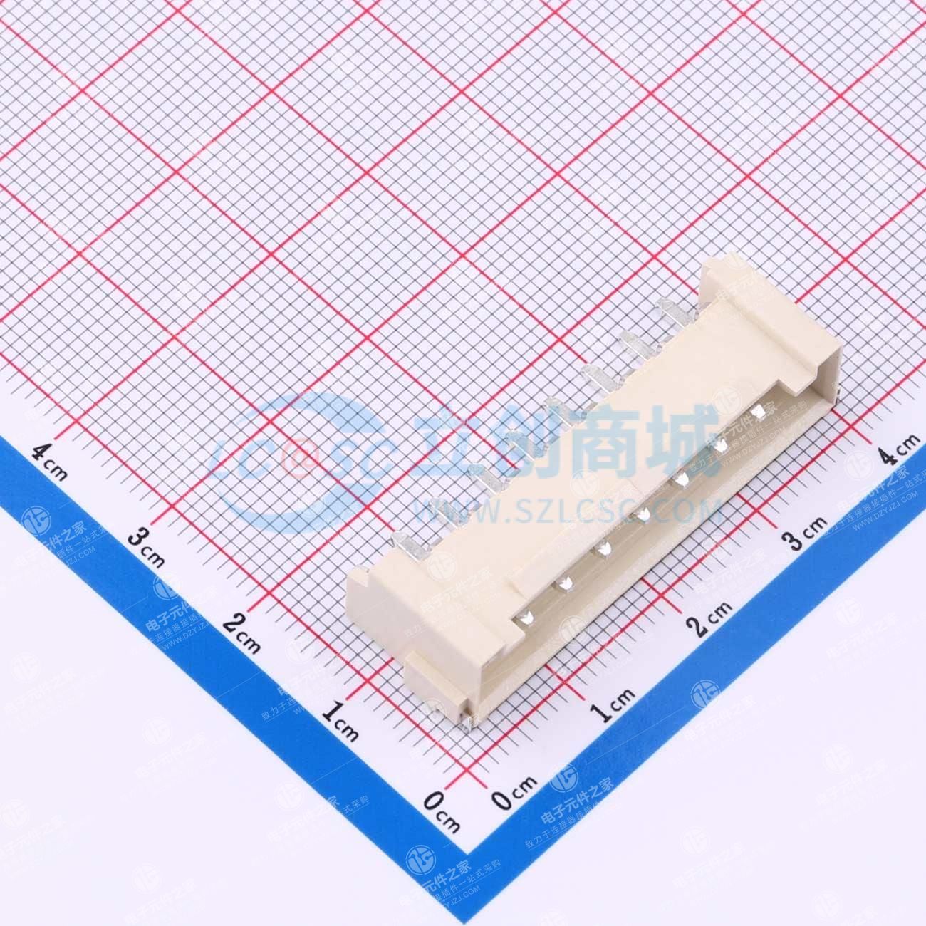 1x9P 间距:3.96mm 卧贴
