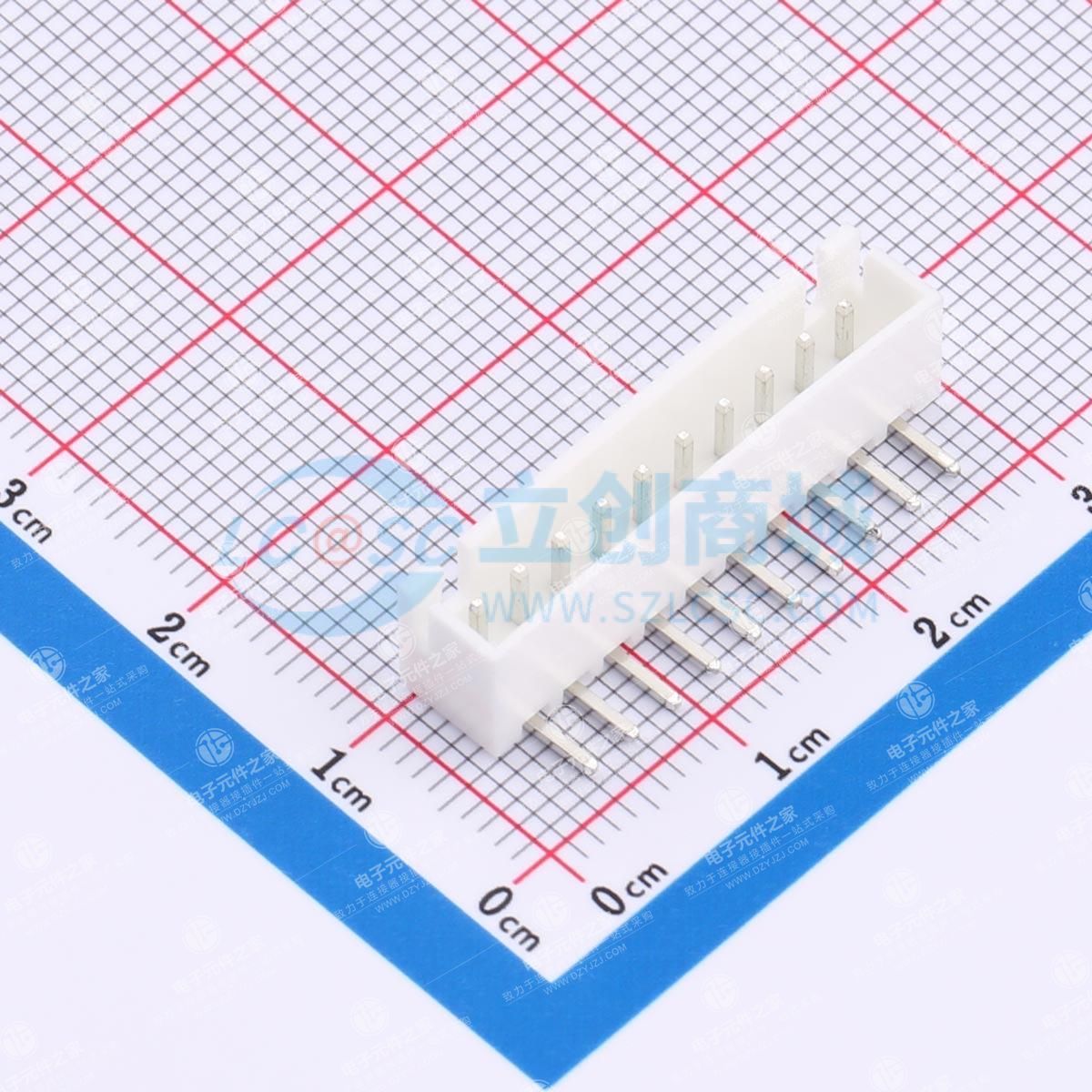 1x10P 间距:2.5mm 弯插 系列:XH