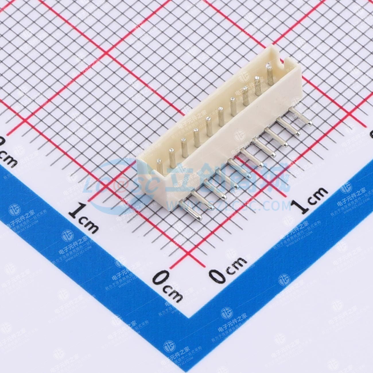 1x10P 间距:1.5mm 弯插 系列:ZH