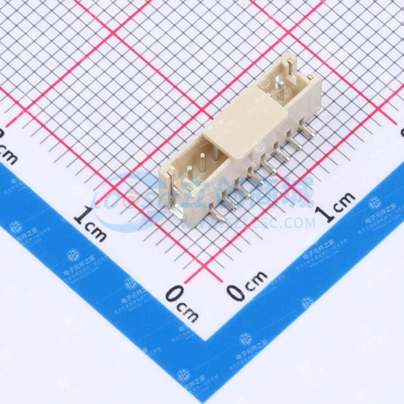 1x8P 间距:1.5mm 立贴