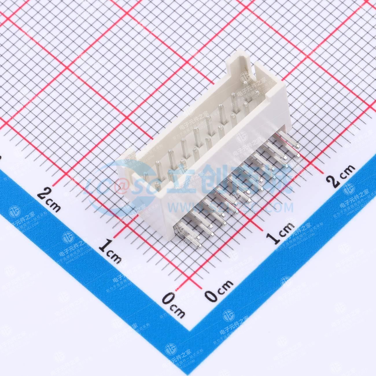 2x9P 间距:2mm 弯插